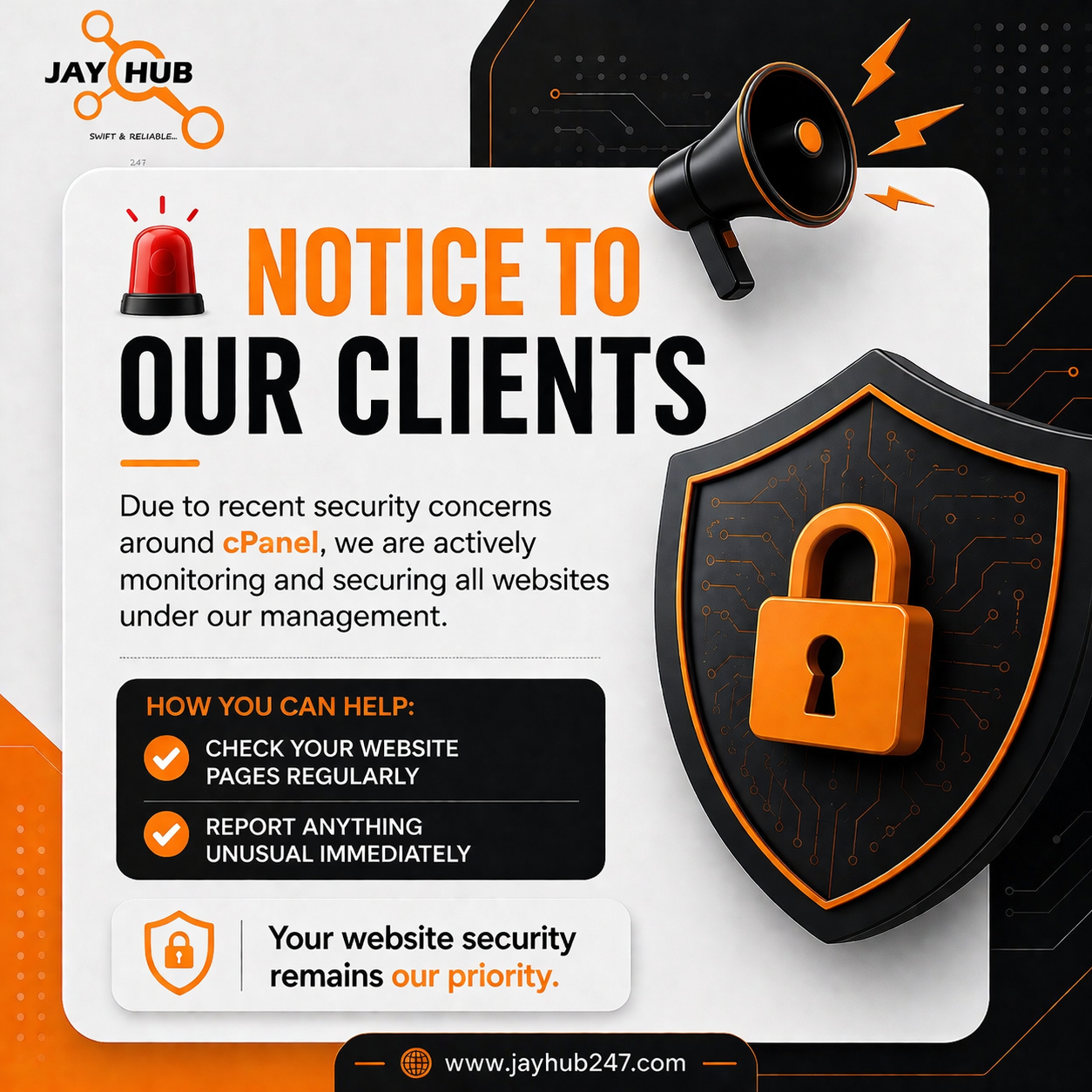 cPanel Security Alert: Important Update for Our Clients